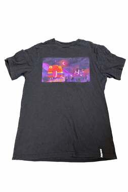 Fortnite Boys Durr Burger Nite Scene Graphic T-Shirt Black Size 10/12
